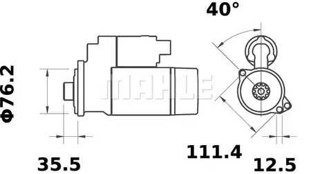 Фото MS48 Стартер MAHLE ORIGINAL {forloop.counter}}