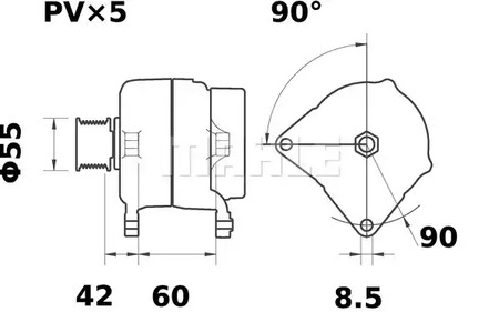 Фото MG70 Генератор MAHLE ORIGINAL {forloop.counter}}