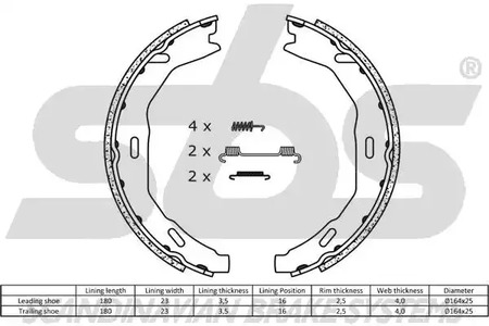 Фото 18492733763 Комлект тормозных накладок SBS {forloop.counter}}