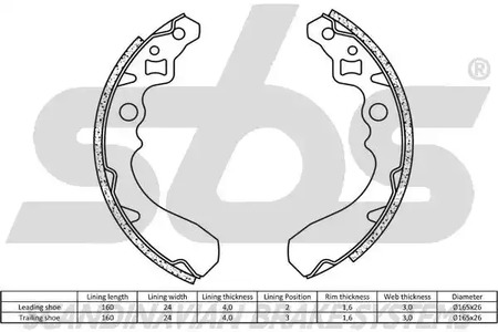 Фото 18492751503 Комлект тормозных накладок SBS {forloop.counter}}