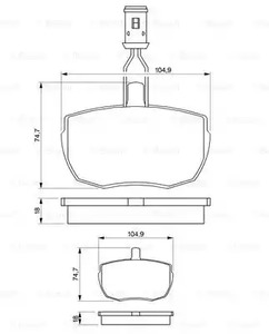 Фото 0986424044 Комплект тормозных колодок BOSCH {forloop.counter}}