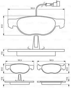 Фото 0986424246 Комплект тормозных колодок BOSCH {forloop.counter}}