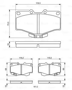 Фото 0986424268 Комплект тормозных колодок BOSCH {forloop.counter}}