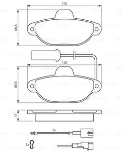 Фото 0986424379 Комплект тормозных колодок BOSCH {forloop.counter}}