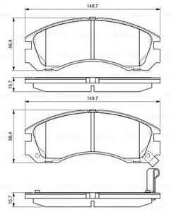 Фото 0986424523 Комплект тормозных колодок BOSCH {forloop.counter}}