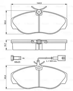 Фото 0986424556 Комплект тормозных колодок BOSCH {forloop.counter}}