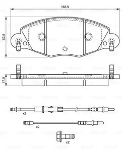 Фото 0986424581 Комплект тормозных колодок BOSCH {forloop.counter}}