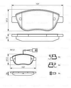 Фото 0986424596 Комплект тормозных колодок BOSCH {forloop.counter}}