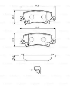 Фото 0986424790 Комплект тормозных колодок BOSCH {forloop.counter}}