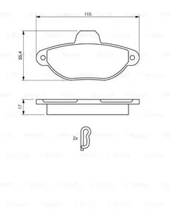 Фото 0986461119 Комплект тормозных колодок BOSCH {forloop.counter}}