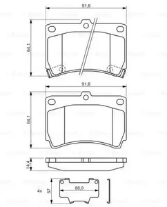 Фото 0986461141 Комплект тормозных колодок BOSCH {forloop.counter}}