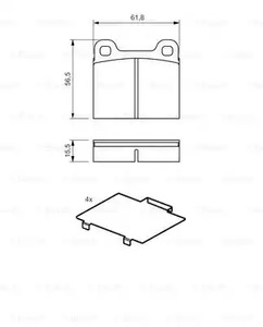 Фото 0986466302 Комплект тормозных колодок BOSCH {forloop.counter}}