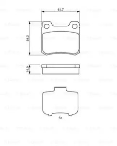 Фото 0986466871 Комплект тормозных колодок BOSCH {forloop.counter}}