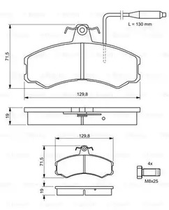 Фото 0986467411 Комплект тормозных колодок BOSCH {forloop.counter}}