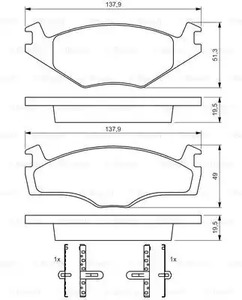 Фото 0986468873 Комплект тормозных колодок BOSCH {forloop.counter}}