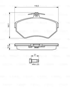 Фото 0986494010 Комплект тормозных колодок BOSCH {forloop.counter}}