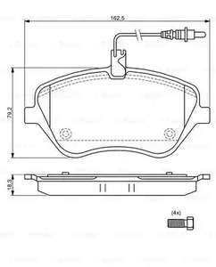 Фото 0986494098 Комплект тормозных колодок BOSCH {forloop.counter}}