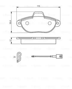 Фото 0986494115 Комплект тормозных колодок BOSCH {forloop.counter}}