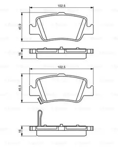 Фото 0 986 494 182 Комплект тормозных колодок BOSCH {forloop.counter}}