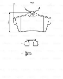 Фото 0986494192 Комплект тормозных колодок BOSCH {forloop.counter}}