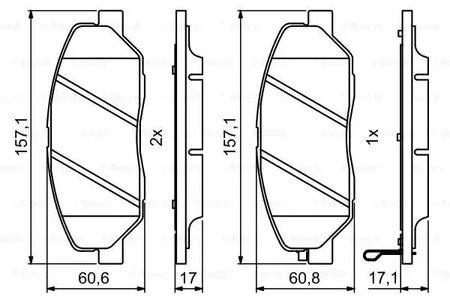 Фото 0986494227 Комплект тормозных колодок BOSCH {forloop.counter}}