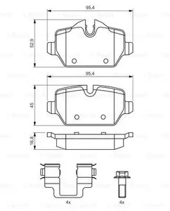 Фото 0986494269 Комплект тормозных колодок BOSCH {forloop.counter}}