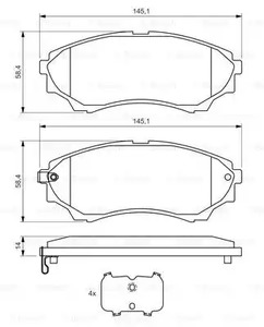 Фото 0986494323 Комплект тормозных колодок BOSCH {forloop.counter}}