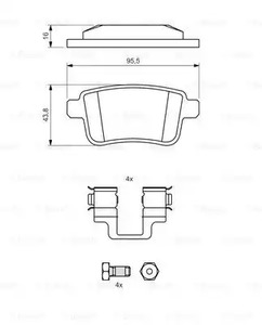 Фото 0986494331 Комплект тормозных колодок BOSCH {forloop.counter}}