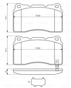 Фото 0 986 494 395 Комплект тормозных колодок BOSCH {forloop.counter}}