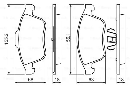 Фото 0986494401 Комплект тормозных колодок BOSCH {forloop.counter}}