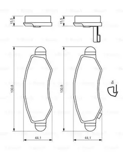 Фото 0986494458 Комплект тормозных колодок BOSCH {forloop.counter}}