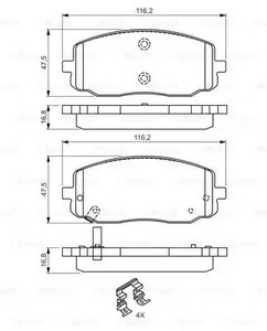 Фото 0986494594 Комплект тормозных колодок BOSCH {forloop.counter}}