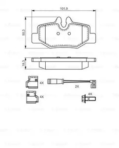 Фото 0986494603 Комплект тормозных колодок BOSCH {forloop.counter}}