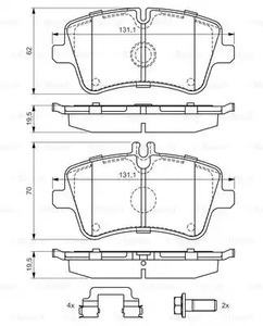 Фото 0986494607 Комплект тормозных колодок BOSCH {forloop.counter}}