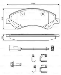 Фото 0986494613 Комплект тормозных колодок BOSCH {forloop.counter}}