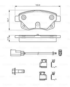 Фото 0986494614 Комплект тормозных колодок BOSCH {forloop.counter}}