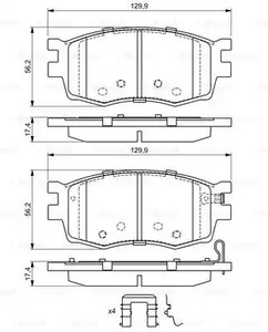 Фото 0986494617 Комплект тормозных колодок BOSCH {forloop.counter}}