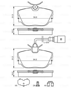 Фото 0986494619 Комплект тормозных колодок BOSCH {forloop.counter}}