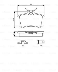 Фото 0986494621 Комплект тормозных колодок BOSCH {forloop.counter}}