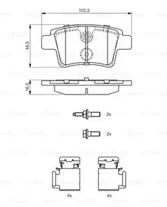 Фото 0986494622 Комплект тормозных колодок BOSCH {forloop.counter}}