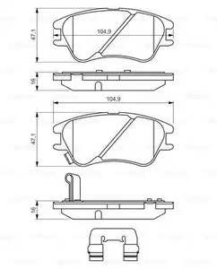 Фото 0986494630 Комплект тормозных колодок BOSCH {forloop.counter}}