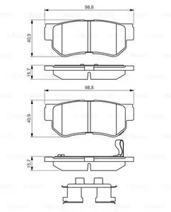 Фото 0986494635 Комплект тормозных колодок BOSCH {forloop.counter}}