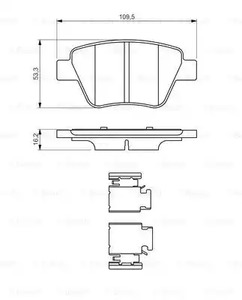 Фото 0986494643 Комплект тормозных колодок BOSCH {forloop.counter}}