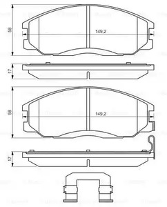 Фото 0986494650 Комплект тормозных колодок BOSCH {forloop.counter}}