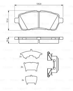 Фото 0 986 494 652 Комплект тормозных колодок BOSCH {forloop.counter}}