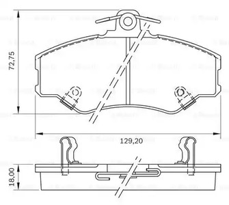 Фото 0986BB0167 Комплект тормозных колодок BOSCH {forloop.counter}}