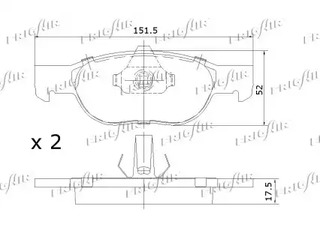 Фото PD04523 Комплект тормозных колодок FRIGAIR {forloop.counter}}