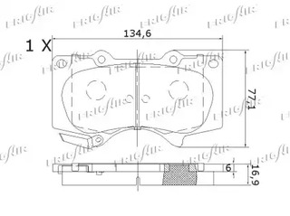 Фото PD16504 Комплект тормозных колодок FRIGAIR {forloop.counter}}