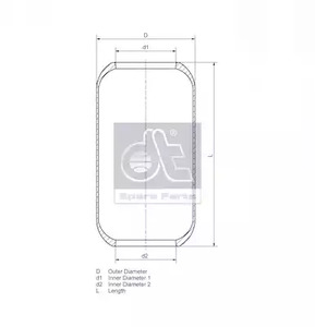 Фото 480376 Баллон пневматической рессоры DT SPARE PARTS {forloop.counter}}