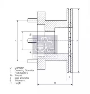 Фото 736024 Тормозной диск DT SPARE PARTS {forloop.counter}}